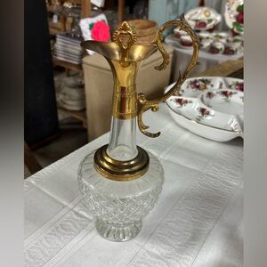 Antique Decanter with Original Cork Stopper